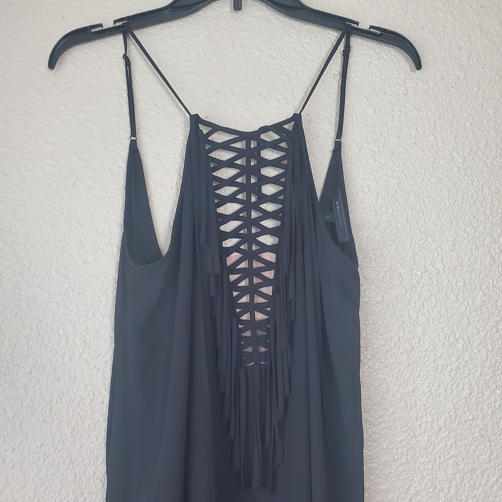 BCBG MAZAZRIA Danita dress for women size M black, lightweight with thin straps - Picture 9 of 16
